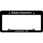 Car Plate Frames - Large space at top