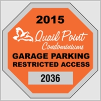 2 3/4" x 2 3/4" octagon shaped parking permit made of... from ASI 89910...