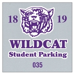 3" x 3" White Reflective - Face Adhesive