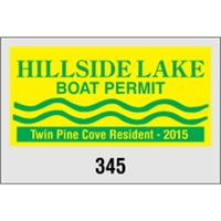 3" x 2" clear polyester parking permit with face adhesive.... from ASI 89910...