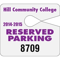 4" x 3.5" jumbo hang tag made of .035" white polyethylene... from ASI 89910...