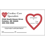 Heart Kiss-Cut Appointment Card