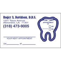 Tooth Kiss-Cut Appointment Card