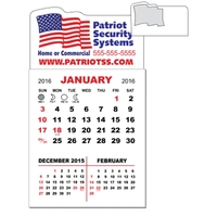 3" x 5.5" magnetic calendar pads with 12 page, 3 month... from ASI 89910...