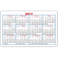 4-Color Process Loyalty Cards - Calendar (Specify Year)