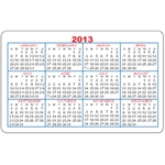 4-Color Process Loyalty Cards - Calendar (Specify Year)