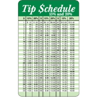 4-Color Process Loyalty Cards - Tip Schedule