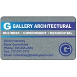 Silver Plastic Business Cards .030"
