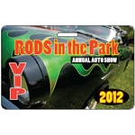 3.375" x 2.125" Deluxe Badge w/ Slot .030" White