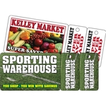 Deluxe Card w/ 2-up Key Tags .030" White