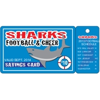 4.4375" x 2.125" gloss white deluxe plastic card with .020" thickness... from...