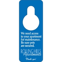 White Tag Stock Door Knob Hangers