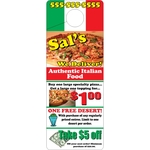 White Tag Stock 4-Color Process Door Knob Hangers