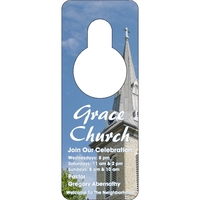 .015" Plastic 4-Color Process Door Knob Hangers