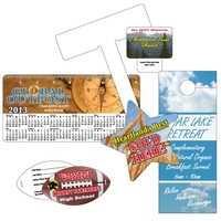 Custom digitally printed plastic that measures .018" and features 4CP...