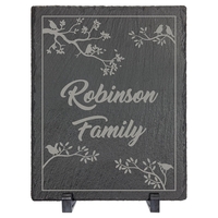 8" x 10" rectangular slate standing sign with 2 plastic feet,... from ASI...