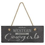 10" x 4" Rectangle Slate Decor with Hanger String