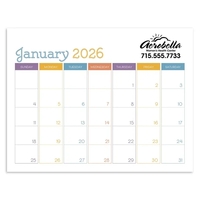 Triumph® Calendars Small Monthly Desk Pad - Colors