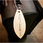 2.25" x 5.5" - Wood Veneer Surfboard Luggage Tags