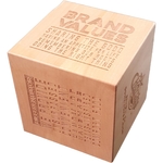 2.5" x 2.5" - Hardwood Block Paperweight-Engraved-USA-Made