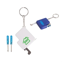 Featuring a 3ft tape measure, mini-Philips and flat head screwdriver and......