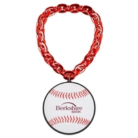 Baseball EVA Medallion with Jumbo Chain