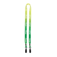 3/4" Dye Sublimated Double Bulldog Clip Lanyard