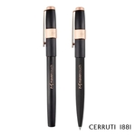 Cerruti 1881® Block Brushed Ballpoint & Rollerball Pen Set