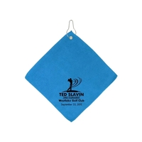 11.5" x 11.5" microfiber golf towel with grommet and hook.... from ASI 68507...