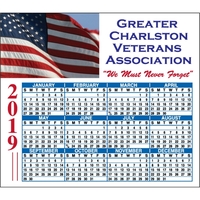 4" x 3.5": calendar magnetic with square corners and digitally printed......