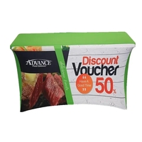 4' stretchy table cover with zipper for outdoor events and personal... from...