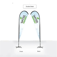 13' Double-Sided Standard Advertising Flag - Teardrop