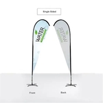 13' Single-Sided Standard Advertising Flag - Teardrop