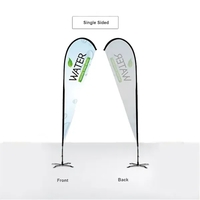 A 15-ft teardrop shaped feather flag for display.... from ASI 66230 Landes Inc