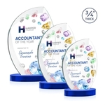 Wichita VividPrint™ Award on Alberton Base - Blue