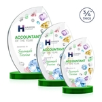 Wichita VividPrint™ Award on Alberton Base - Green