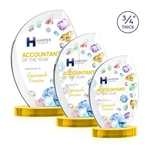 Wichita VividPrint™ Award on Alberton Base - Gold