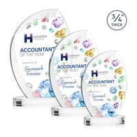 Wichita VividPrint™ Award on Alberton Base - Clear