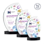 Wichita VividPrint™ Award on Alberton Base - Black