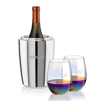 The Pescara Wine Cooler & Wine Glass Set is a refined... from ASI 84592 St...
