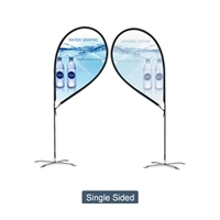 9-ft R-shaped single sided flag for advertisement.... from ASI 66230 Landes Inc