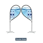 9' Double-Sided R-Shape Advertising Flag in Full Color