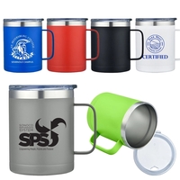 14oz. SS Vacuum Camping Mug w/ Handle... from ASI 79535 Primetime / Primetime