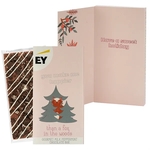 3.5 Oz Belgian Chocolate Greeting Card Box - Milk & Cookies