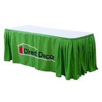 6-ft table skirt cover around the table enhance professional appearance...