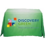 4' Drape Table Cover w/ Full Color Overall