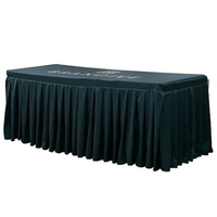 Custom and durable table skirt with a top panel connected.... from ASI 66230...