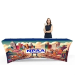 8' Stretch Table Covers in Full Color Overall