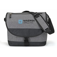 Durable messenger laptop bag with zipper front pocket and secure storage......