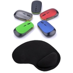 Kidder iBank® Wireless Mouse + Wrist Rest Mouse-Pad